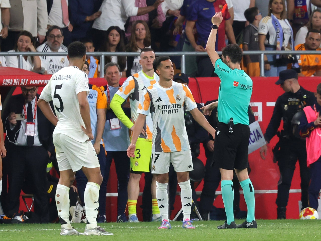 Decisions made regarding Jude Bellingham, Antonio Rudiger, and Lucas Vazquez’s punishment after their three red cards