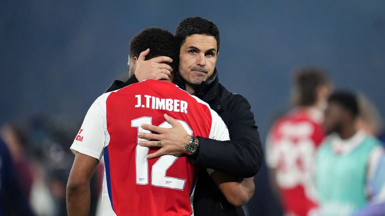 “The top team in the competition is out,” Arteta said.