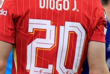 In remembrance of Diogo Jota, Liverpool retires number 20. English clubs have retired 12 shirt numbers posthumously.